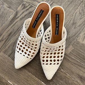 Veronica beard woven mule